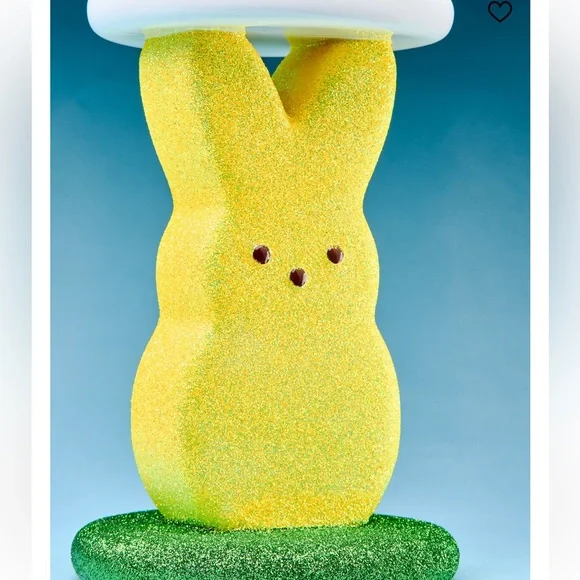 BBW PEEPS GLITTERY MARSHMALLOW BUNNY CANDLE HOLDER NWT - Picture 4 of 5